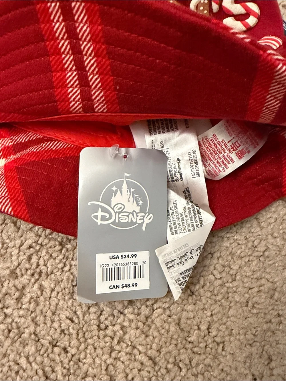 Disney Spirit Jersey Plaid Bucket Hat